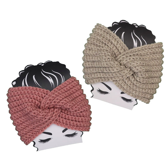 Dusty Pink Twisted Headband Crochet Pattern