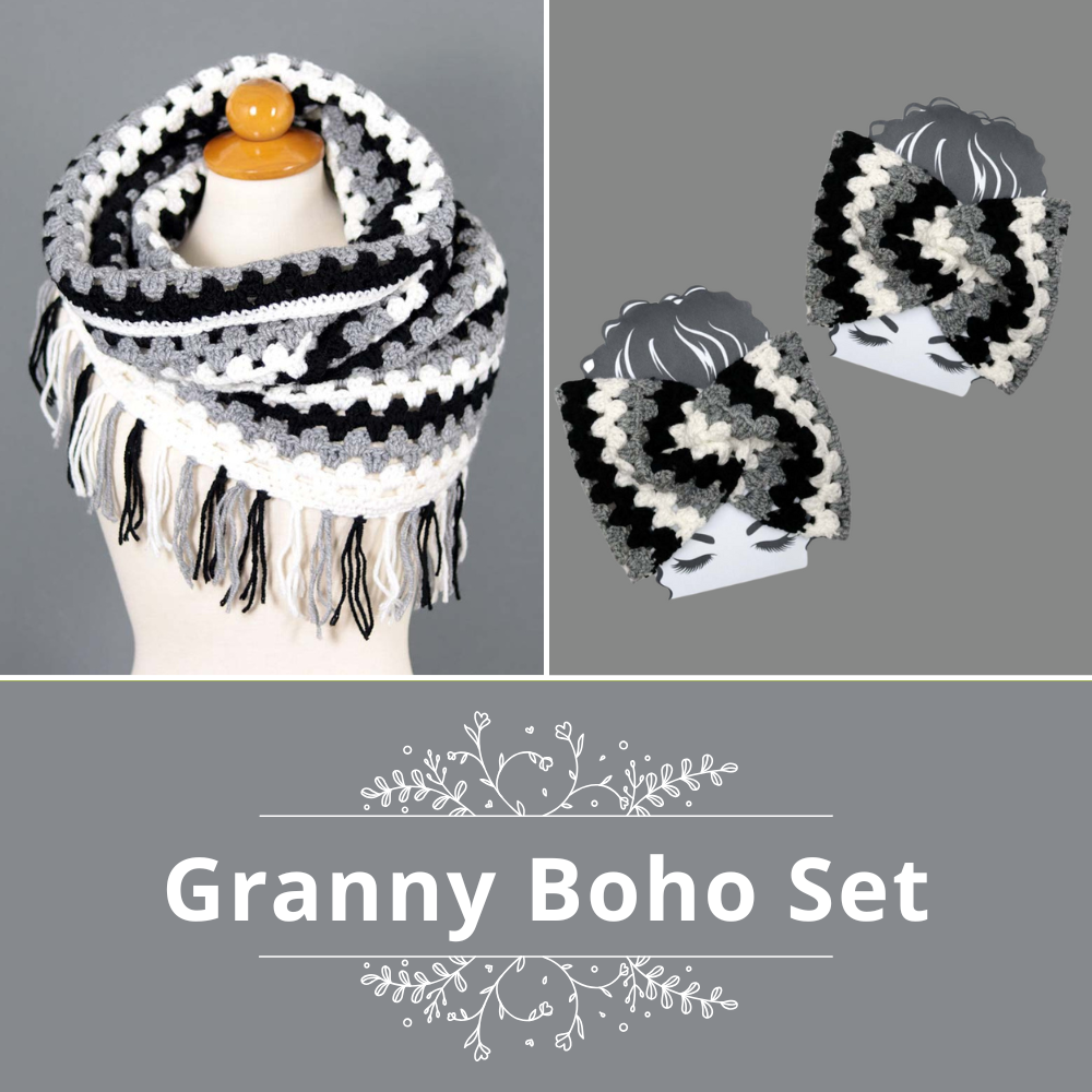 Granny Boho Set Crochet Pattern