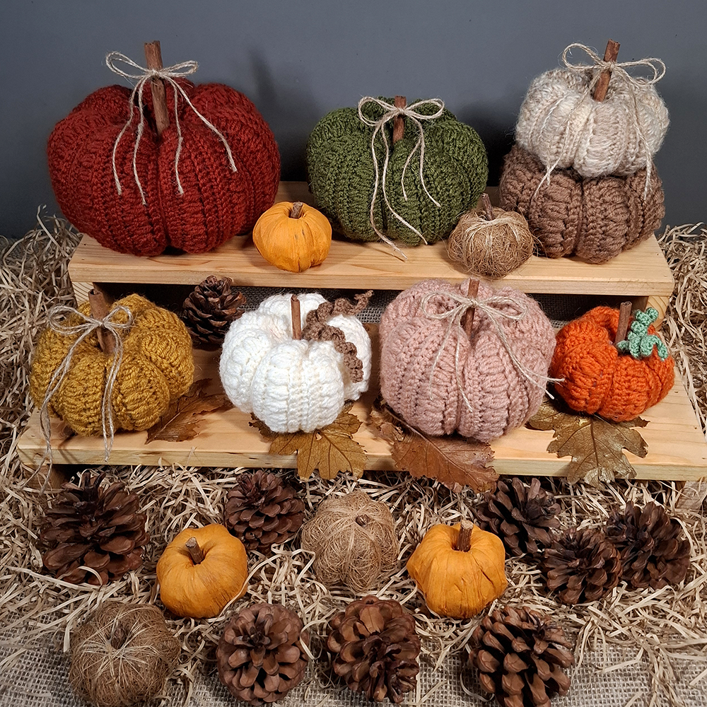 Hooked on Clusters: Crochet Pumpkin Pattern (5 sizes)