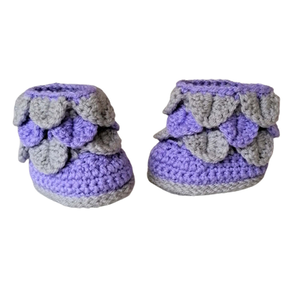 Crocodile Stitch Booties Crochet Pattern (0 - 12 months)