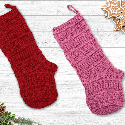 Perfect in Textures Christmas Stocking Crochet Pattern