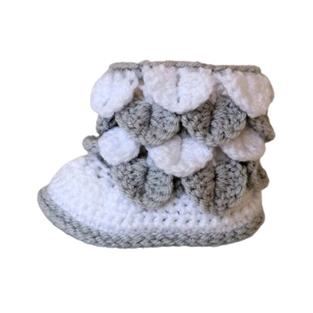 Crocodile Stitch Booties Crochet Pattern (0 - 12 months)