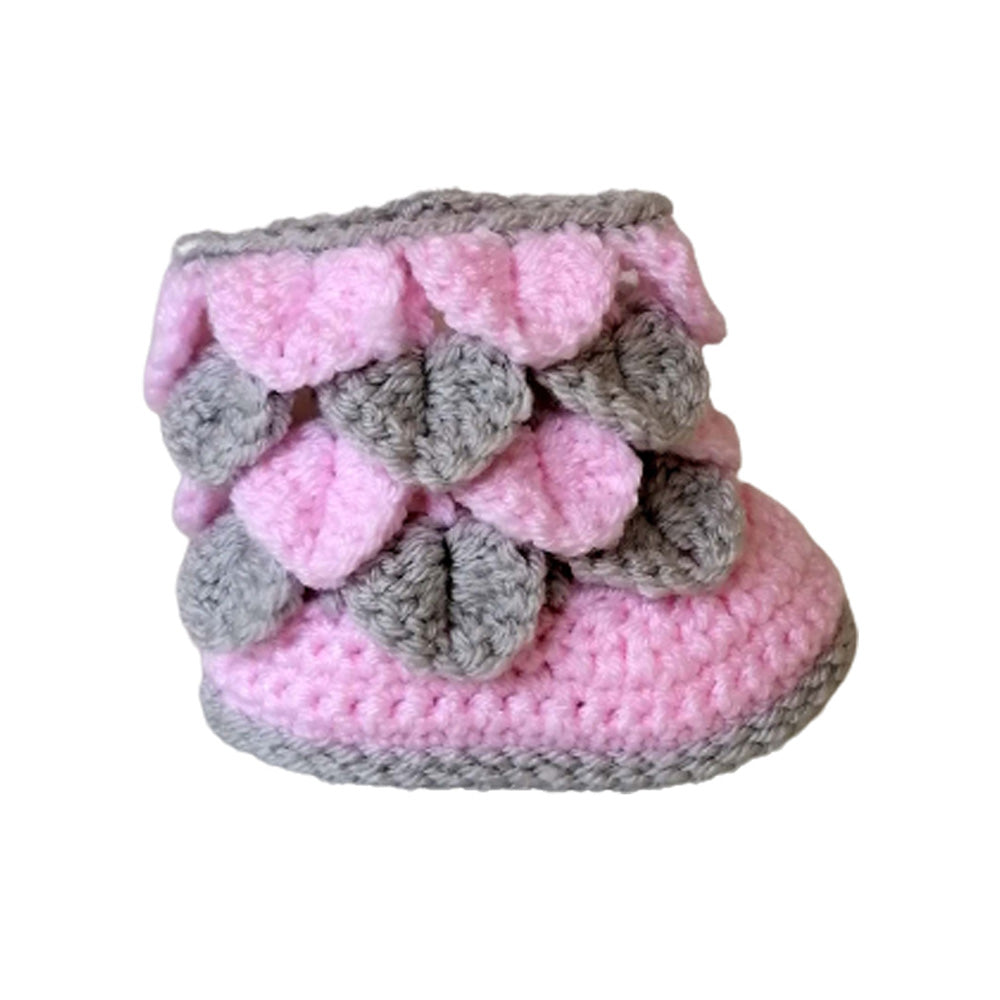 Crocodile Stitch Booties Crochet Pattern (0 - 12 months)