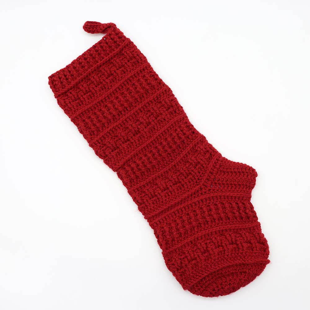 Perfect in Textures Christmas Stocking Crochet Pattern