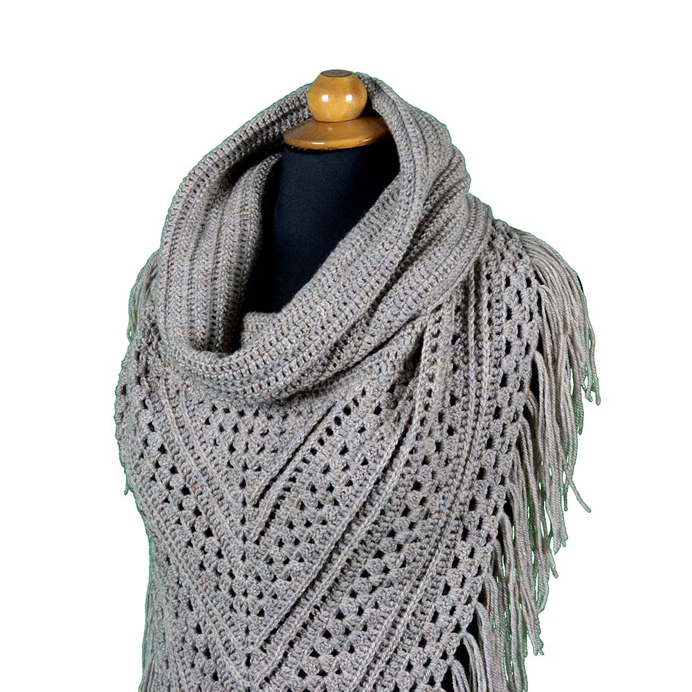 Amour Hooded Shawl Crochet Pattern