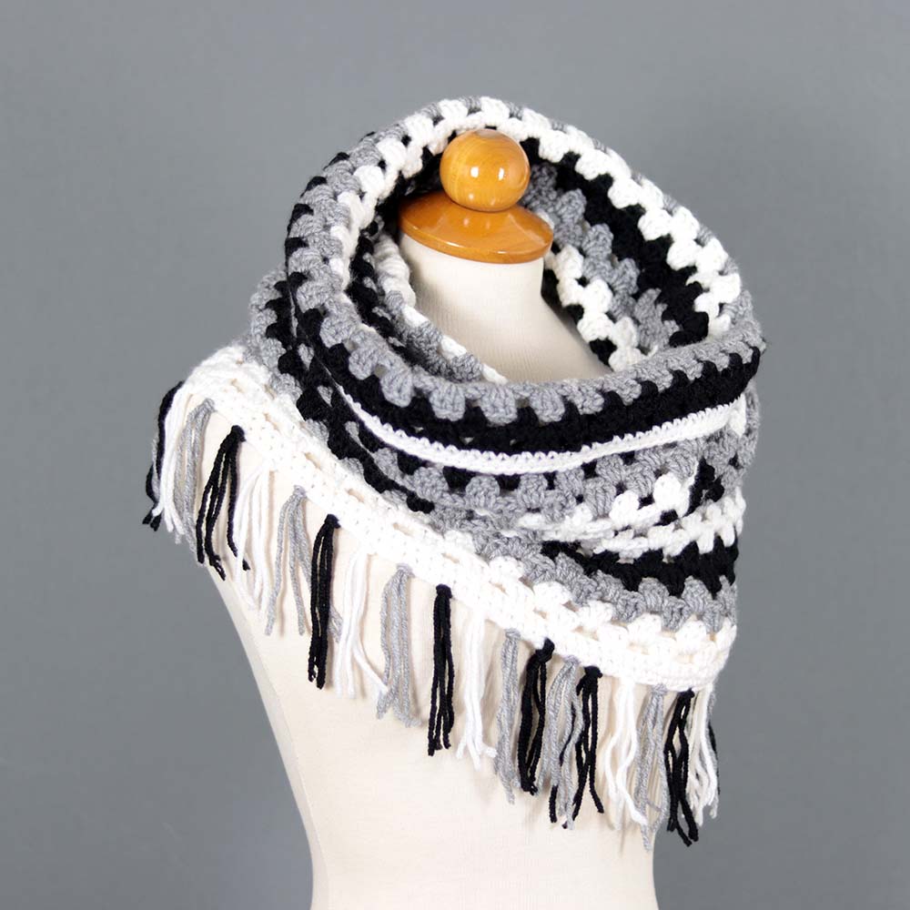 granny boho cowl by kiki crochet patterns