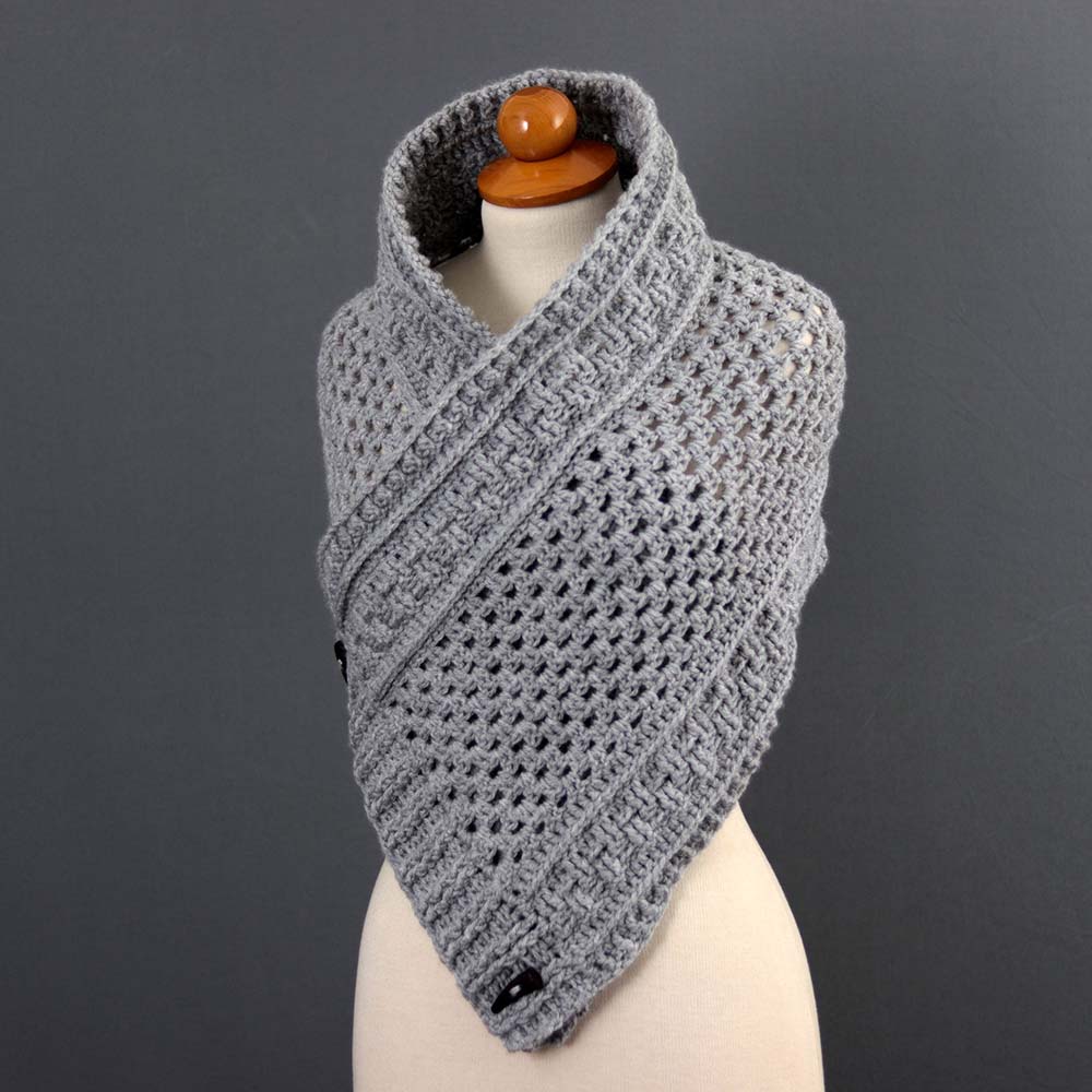 textures and grannies cowl by kiki crochet patterns