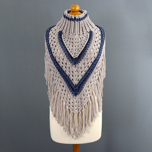 Amour Turtleneck Shawl Crochet Pattern