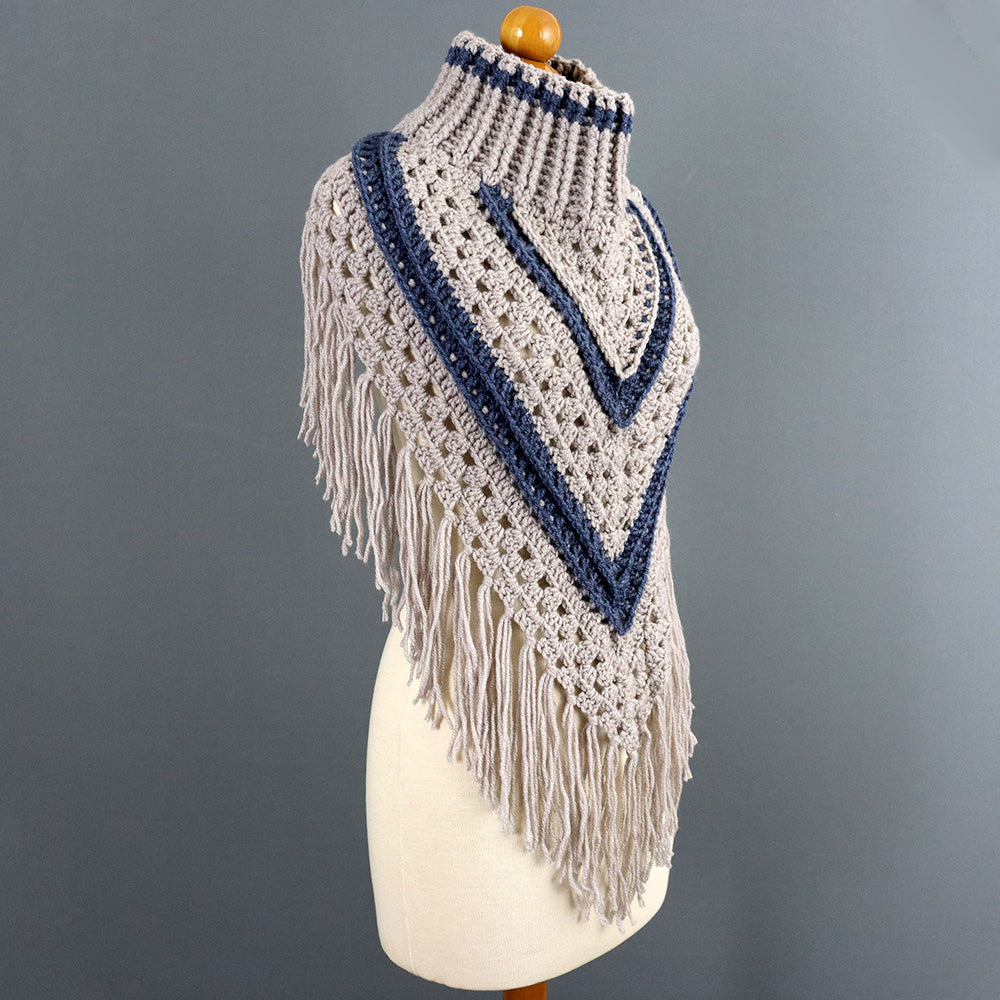Amour Turtleneck Shawl Crochet Pattern