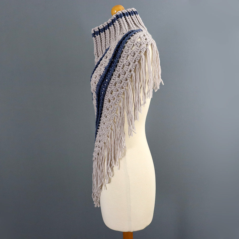 Amour Turtleneck Shawl Crochet Pattern