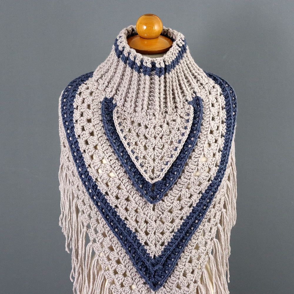 Amour Turtleneck Shawl Crochet Pattern