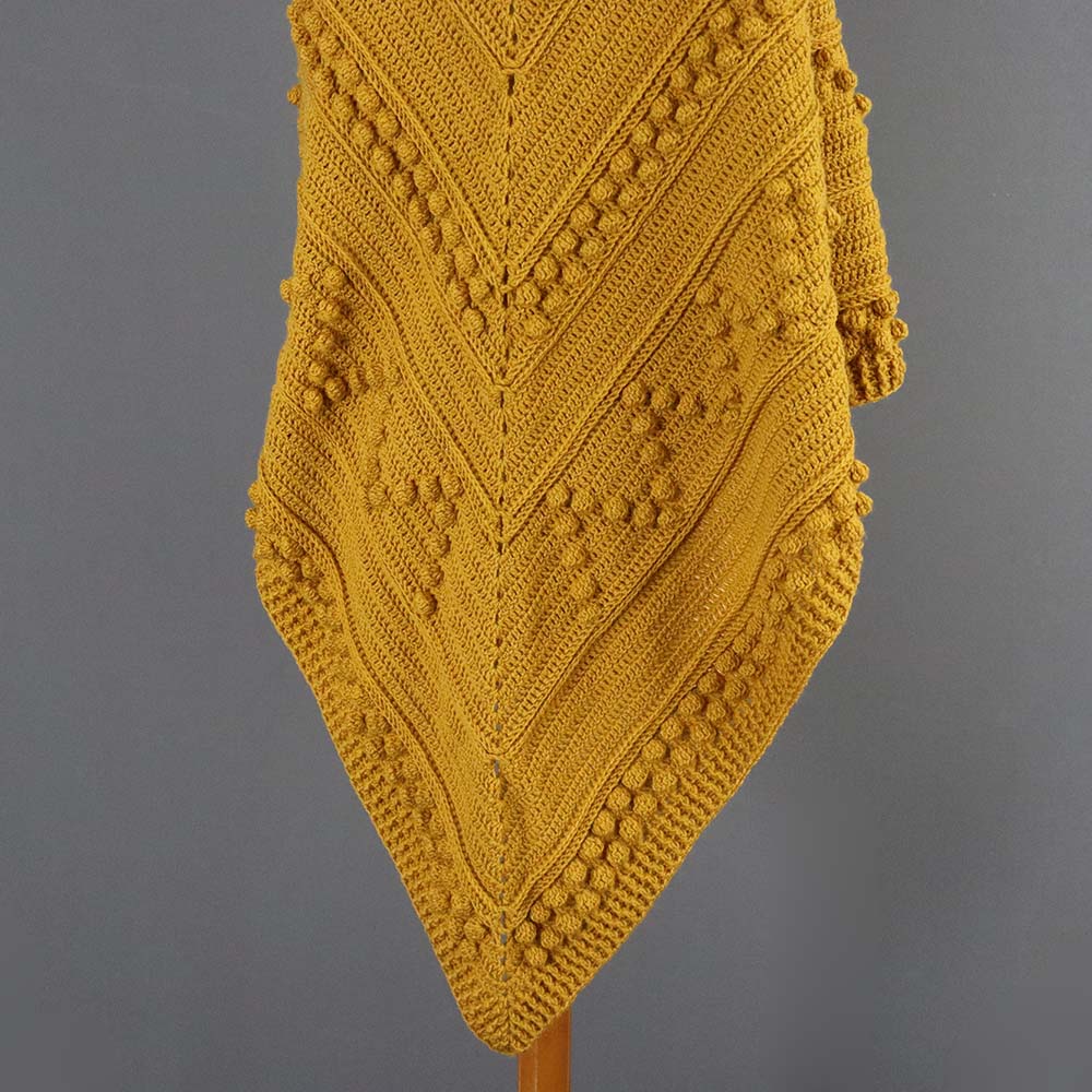 double caramel blanket shawl by kiki crochet patterns