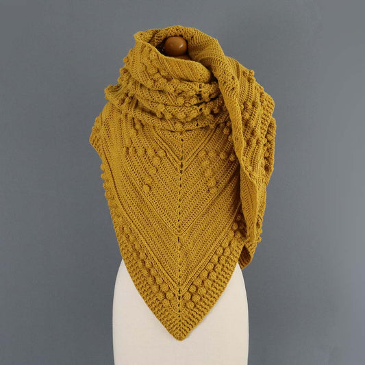 double caramel blanket shawl by kiki crochet patterns