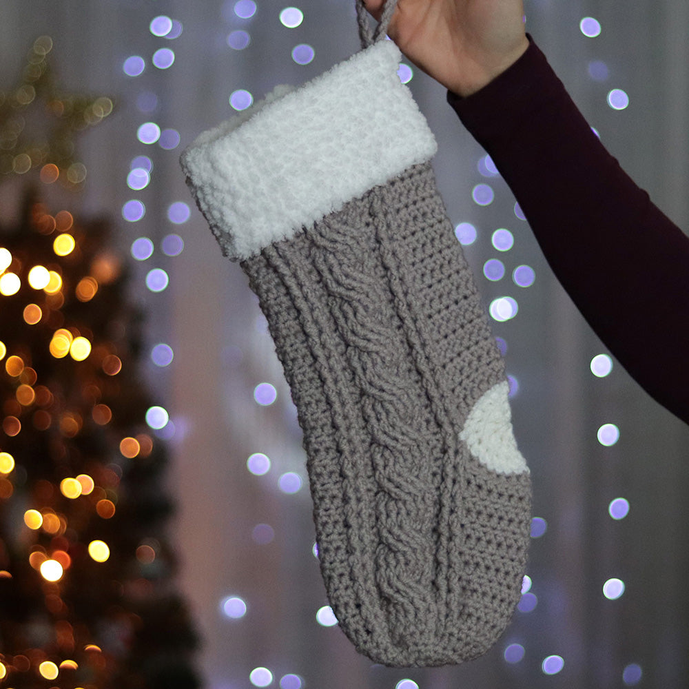 Curious Twists Christmas Stocking Crochet Pattern