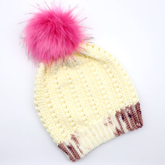 Raspberry Cake Hat Crochet Pattern