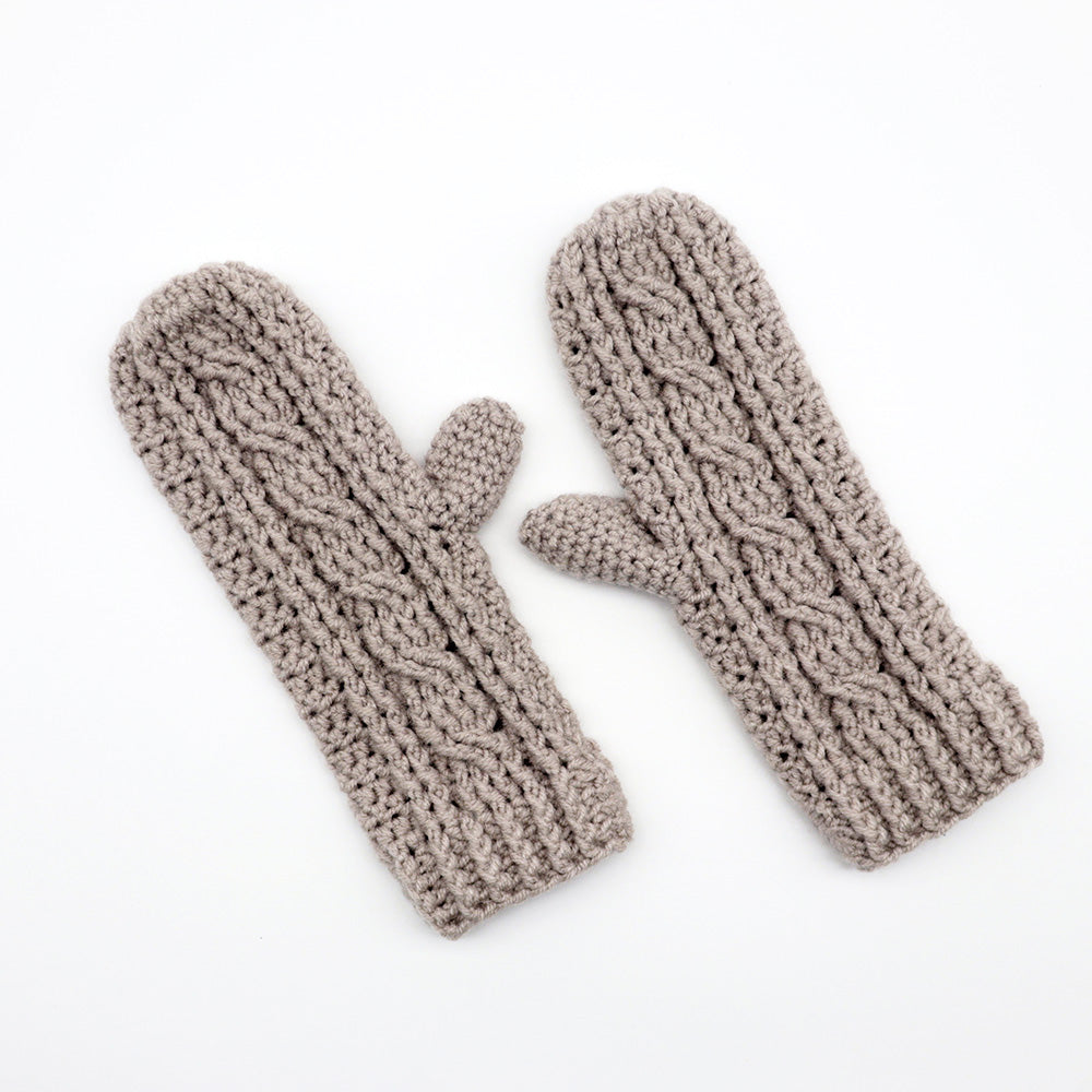 Curious Twists Mittens Crochet Pattern
