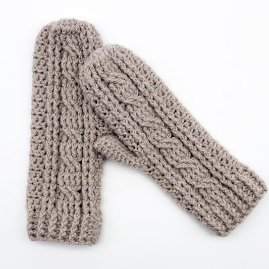 Curious Twists Mittens Crochet Pattern