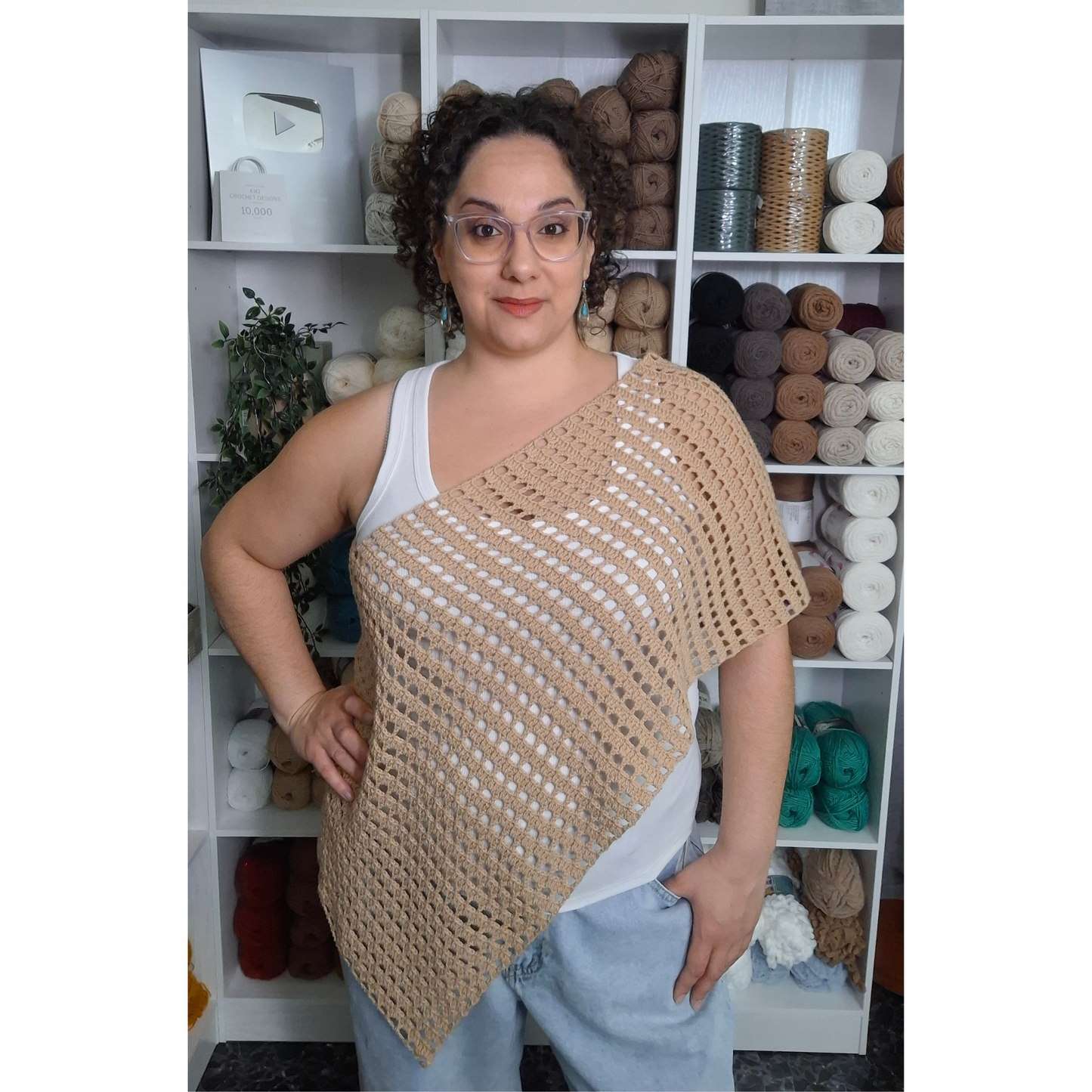 Claire Poncho Crochet Pattern (S - 5XL)