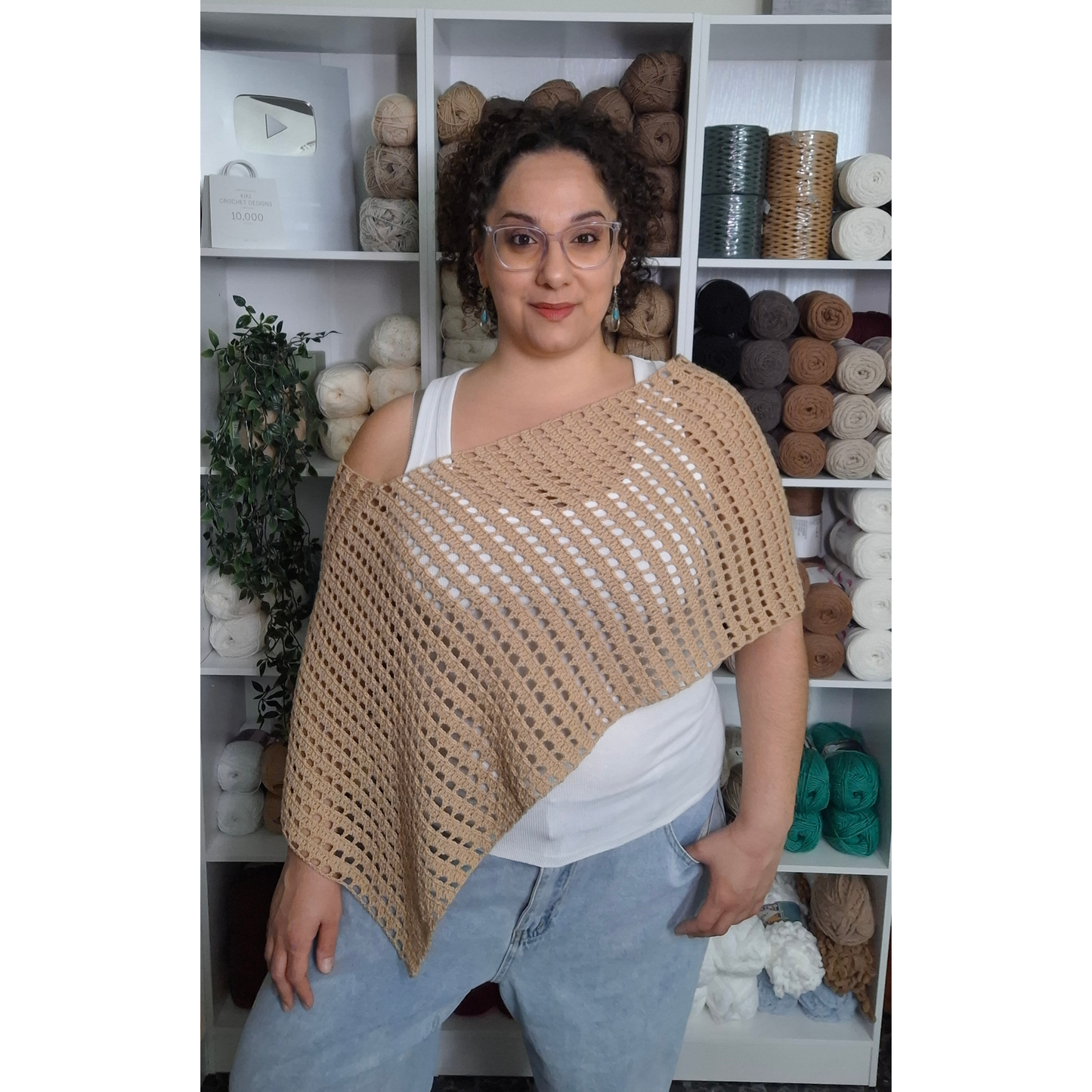 Claire Poncho Crochet Pattern (S - 5XL)