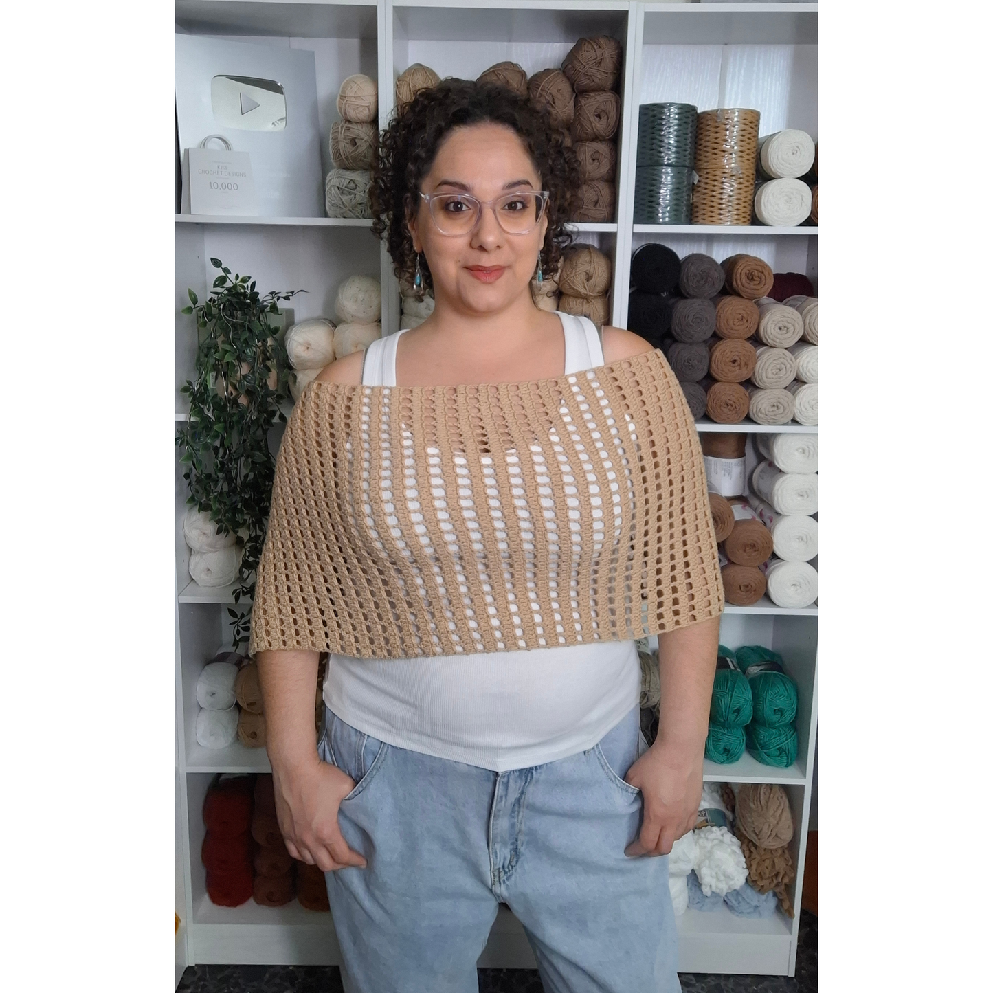 Claire Poncho Crochet Pattern (S - 5XL)