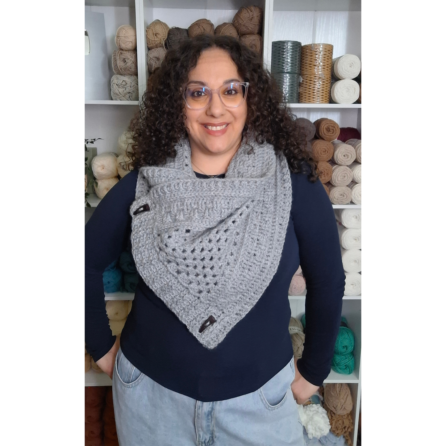 Textures and Grannies Cowl Crochet Pattern (PDF + Video Tutorial)
