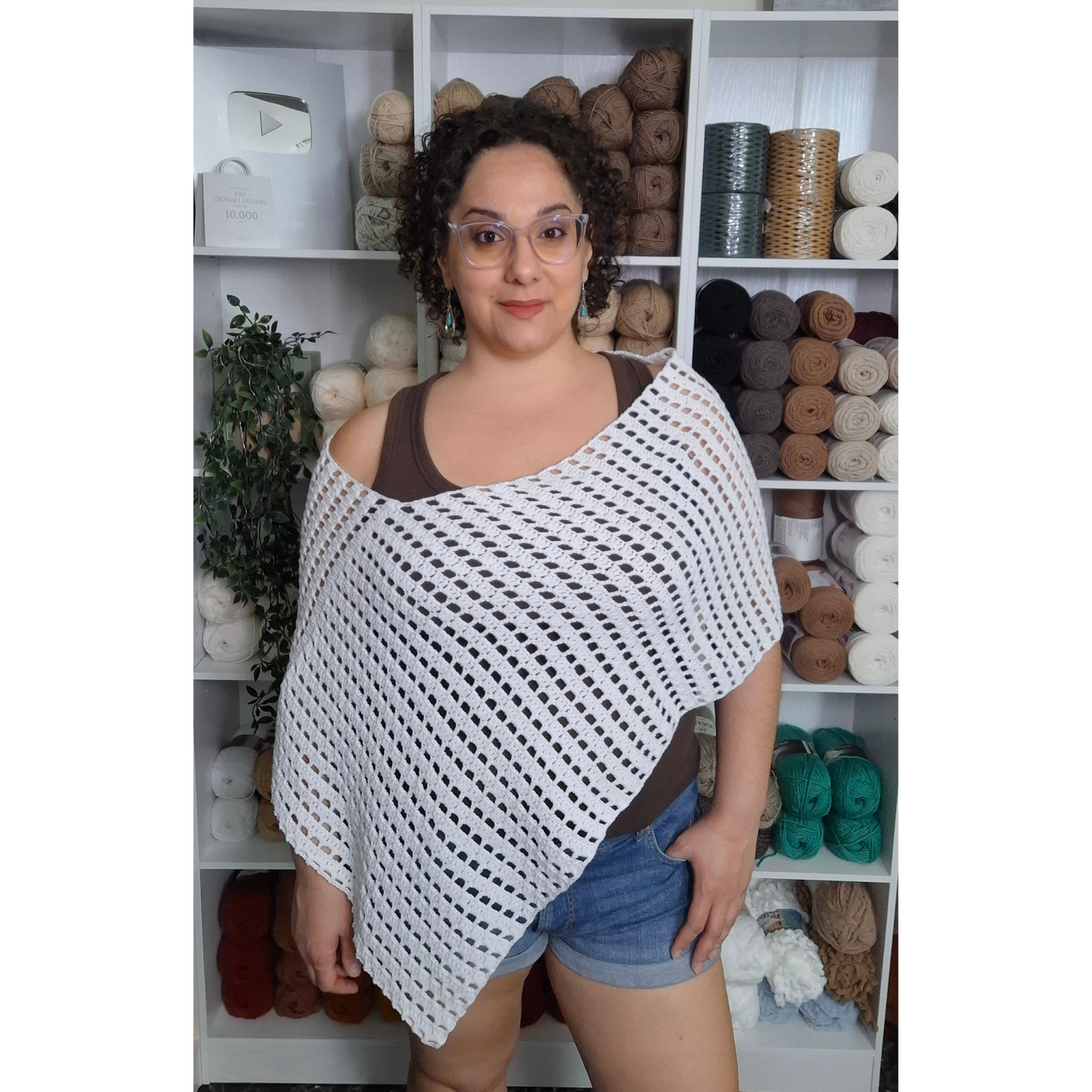Claire Poncho Crochet Pattern (S - 5XL)