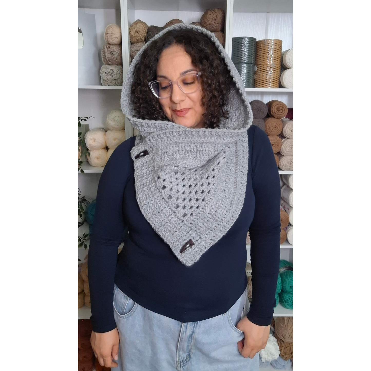 Textures and Grannies Cowl Crochet Pattern (PDF + Video Tutorial)
