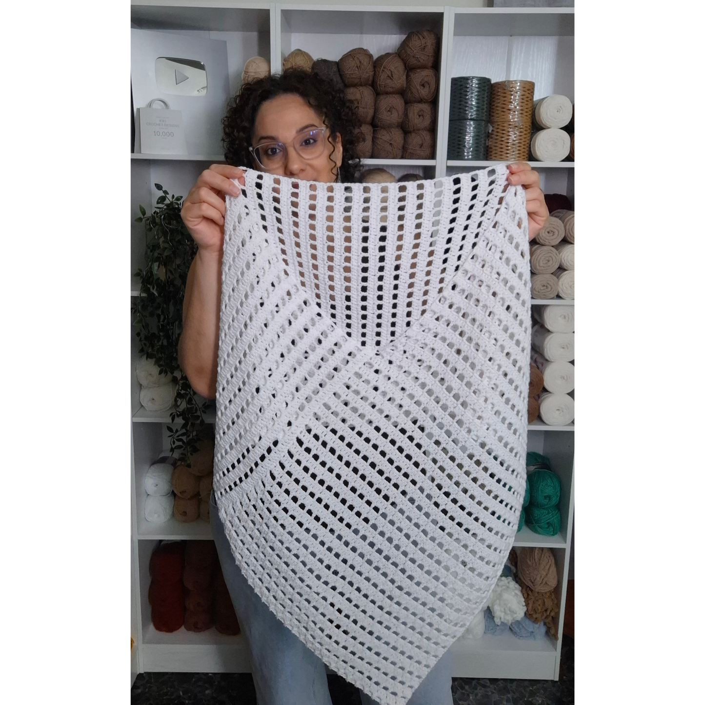 Claire Poncho Crochet Pattern (S - 5XL)
