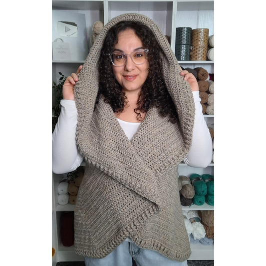 Simplicity Round Cardigan Crochet Pattern (S - 5XL)