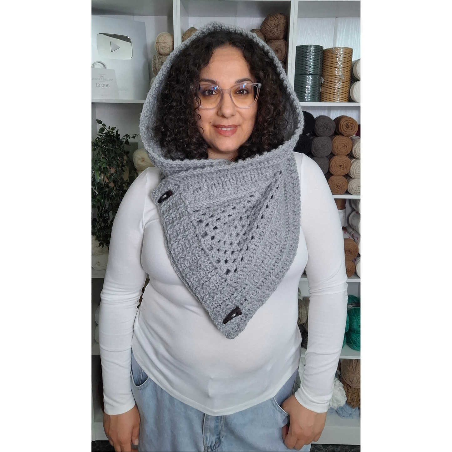 Textures and Grannies Cowl Crochet Pattern (PDF + Video Tutorial)
