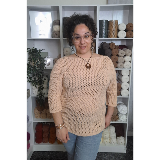 Anthemis Top Crochet Pattern (S - 5XL)