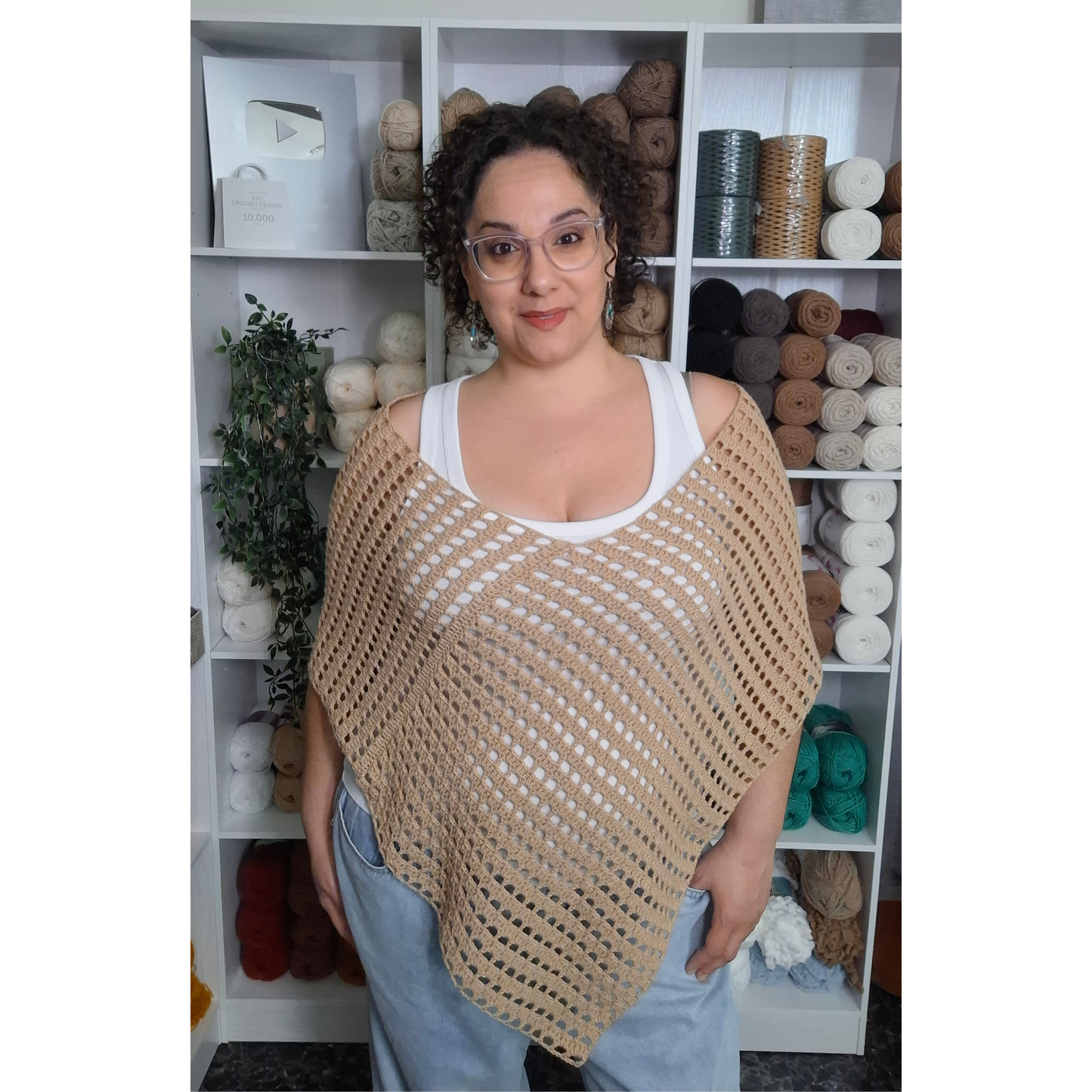 Claire Poncho Crochet Pattern (S - 5XL)