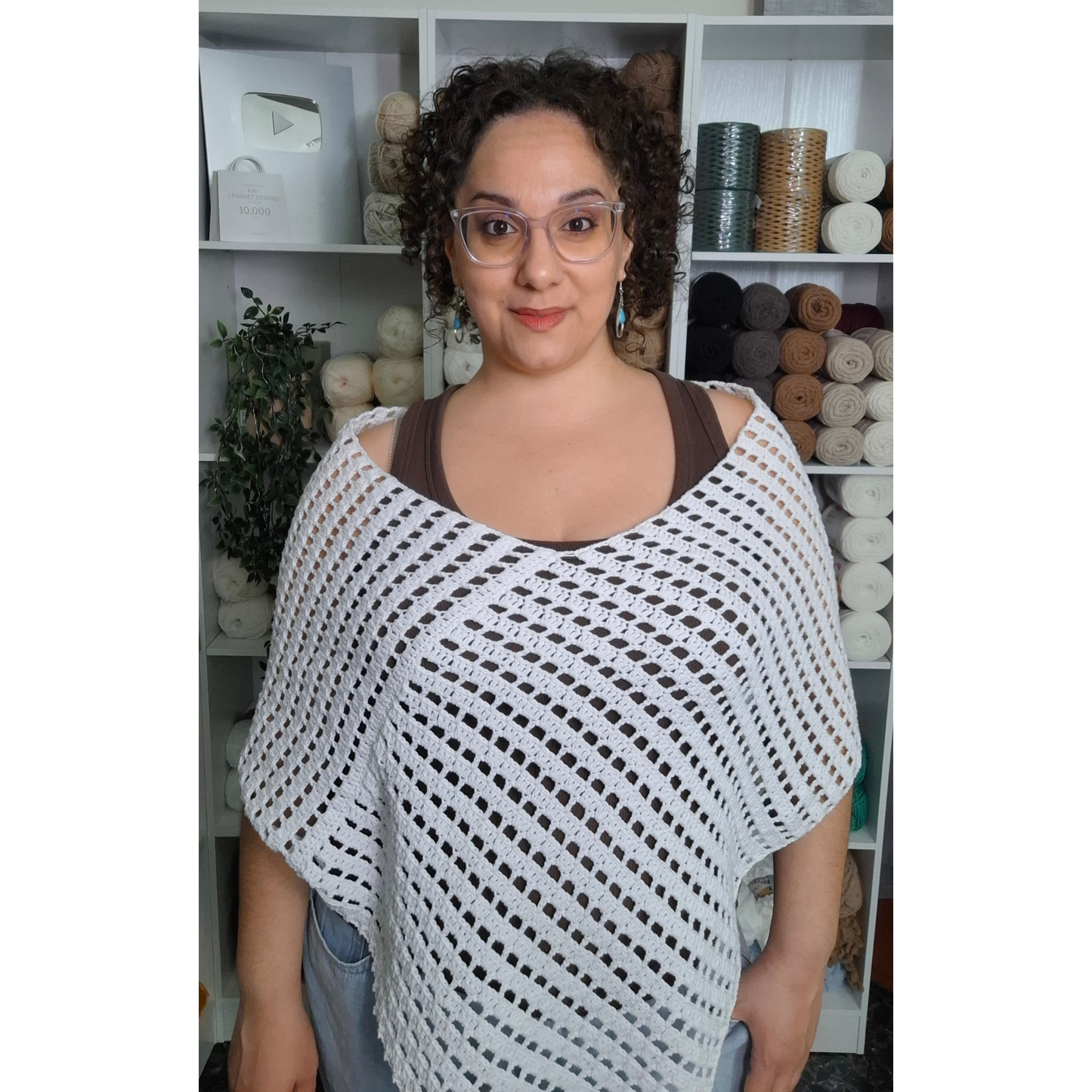 Claire Poncho Crochet Pattern (S - 5XL)