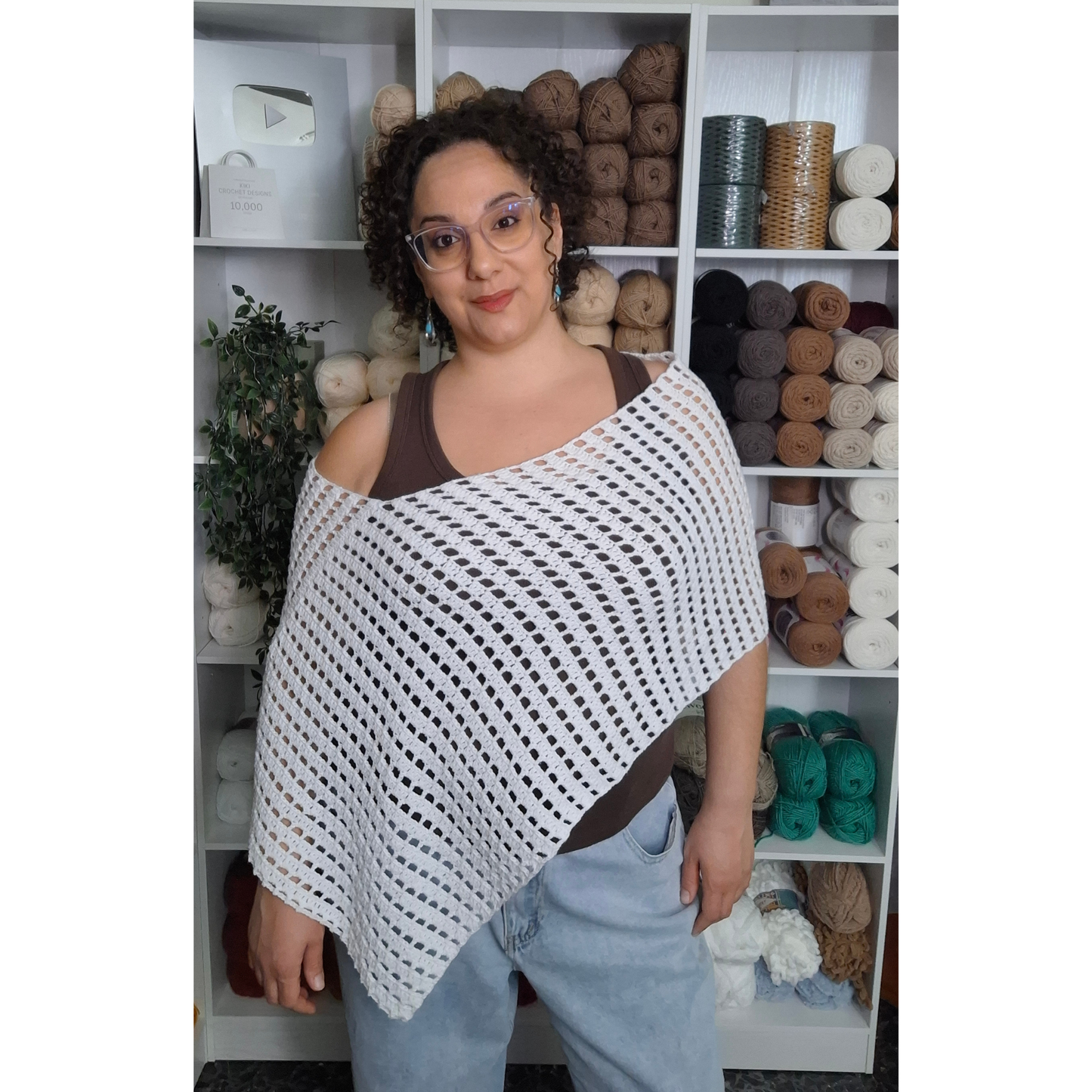 Claire Poncho Crochet Pattern (S - 5XL)