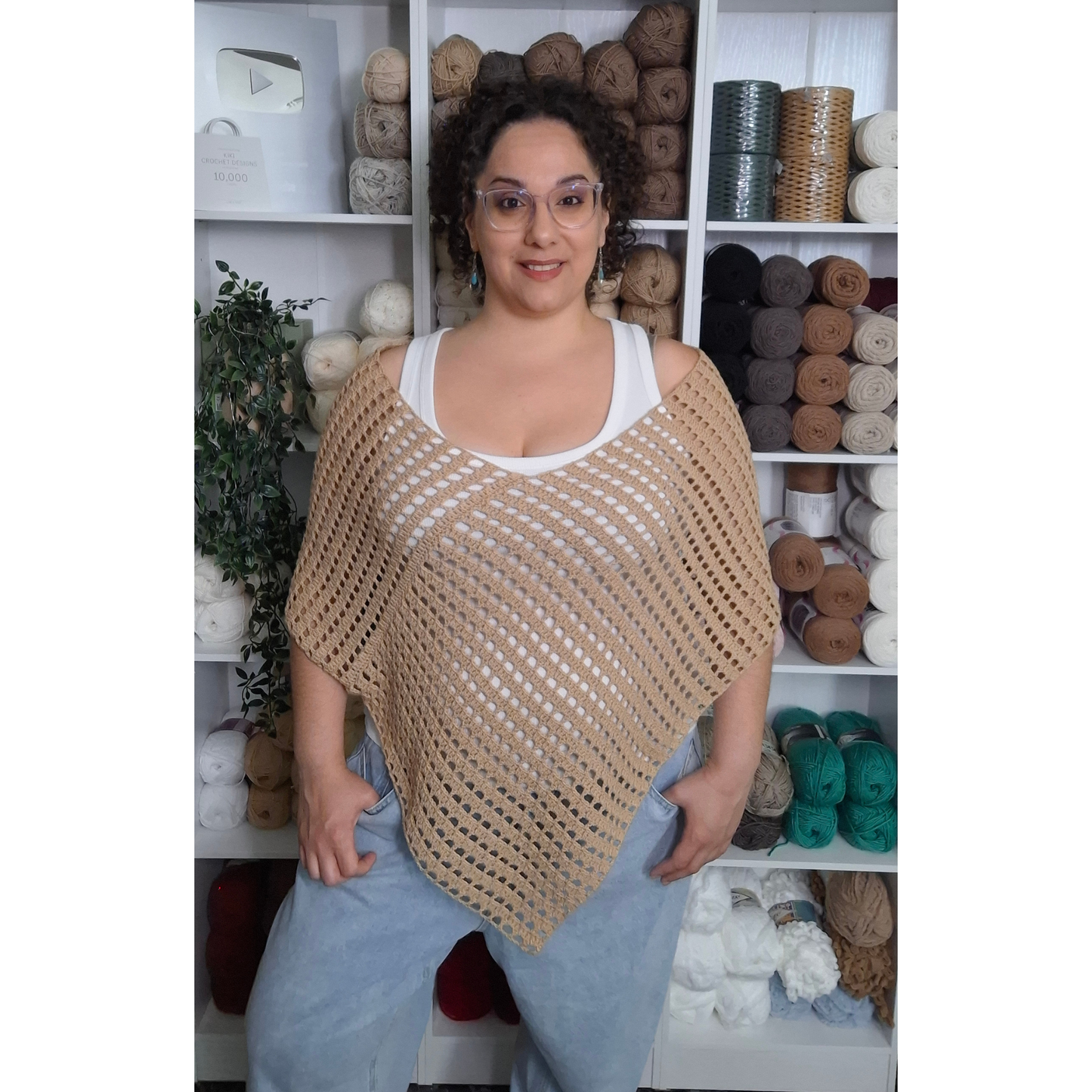 Claire Poncho Crochet Pattern (S - 5XL)