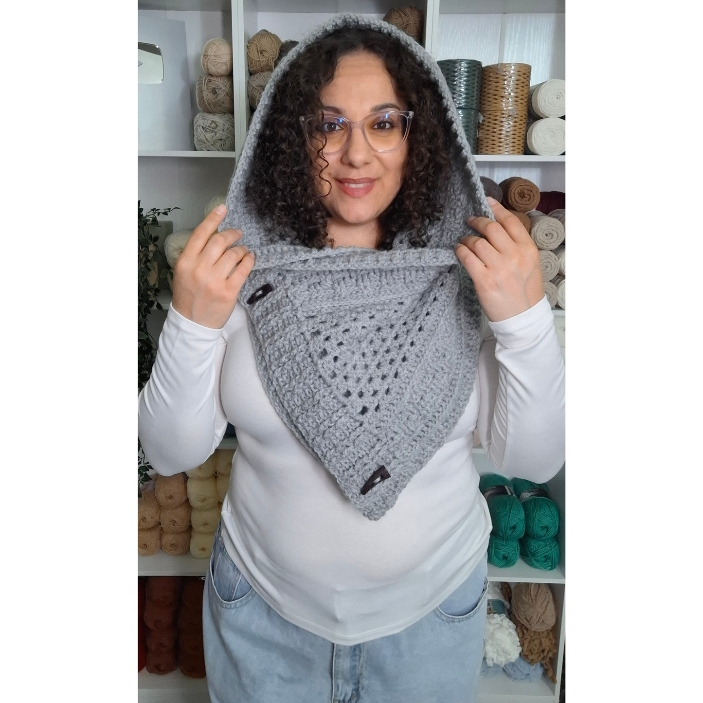 Textures and Grannies Cowl Crochet Pattern (PDF + Video Tutorial)