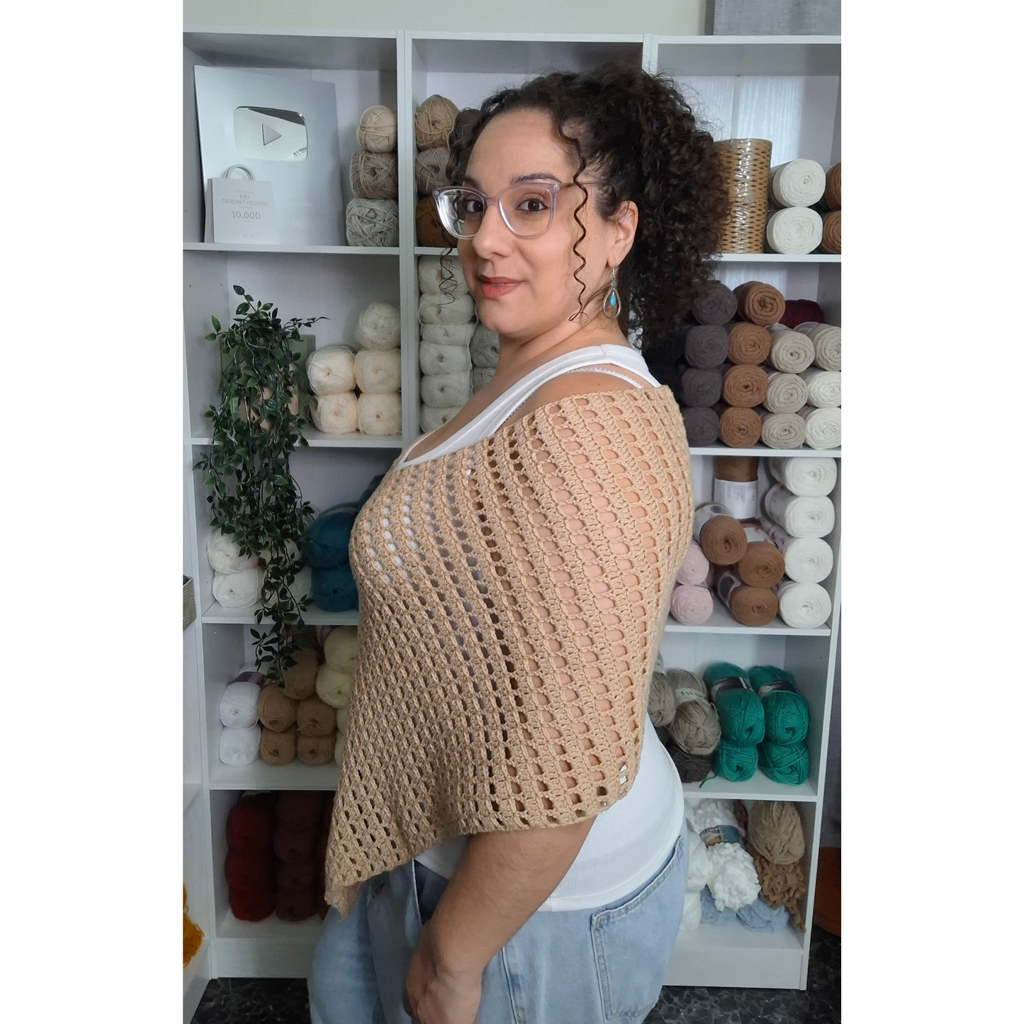 Claire Poncho Crochet Pattern (S - 5XL)