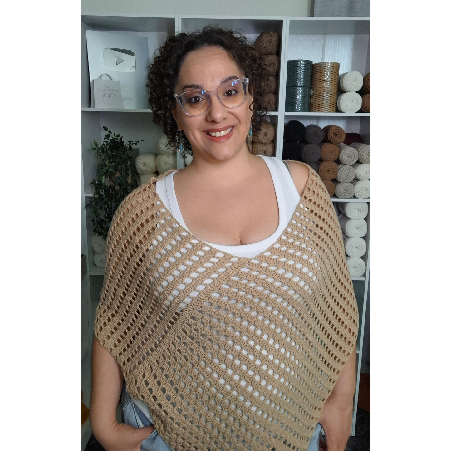 Claire Poncho Crochet Pattern (S - 5XL)