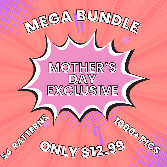 🌸 Mother's Day Exclusive - Mega Bundle of 54 Crochet Patterns for only $12.99 🌸