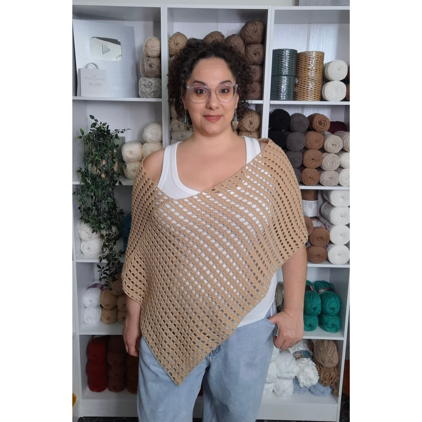 Claire Poncho Crochet Pattern (S - 5XL)