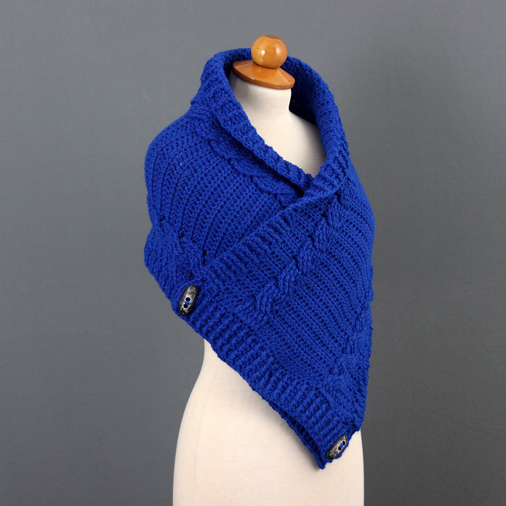 Royal Cables Cowl Crochet Pattern (PDF + Video Tutorial)