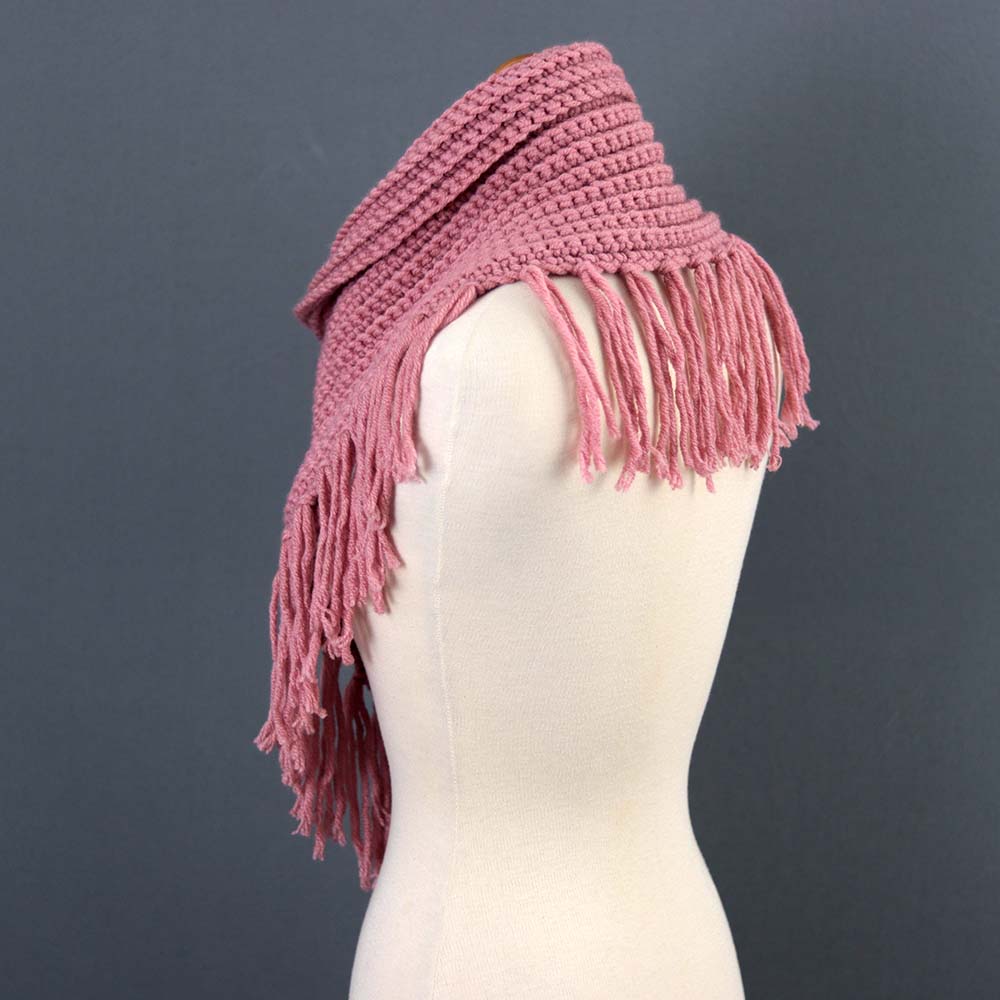Dusty Pink Cowl Crochet Pattern (4 Sizes) - Main Image
