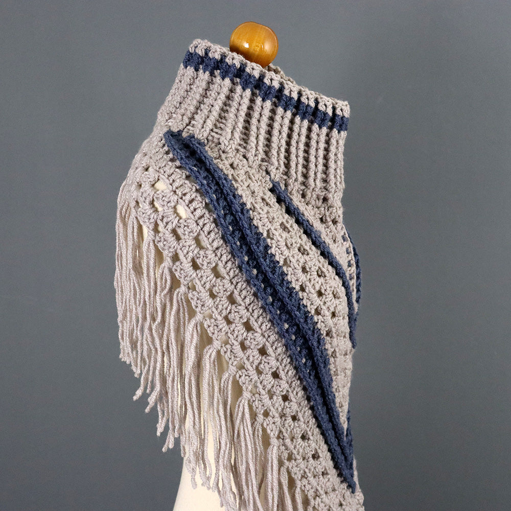 Amour Turtleneck Shawl Crochet Pattern