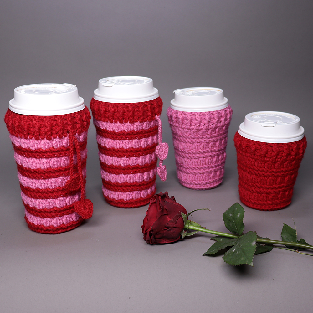 Hooked on Clusters: Crochet Cup Cozies (3 sizes)