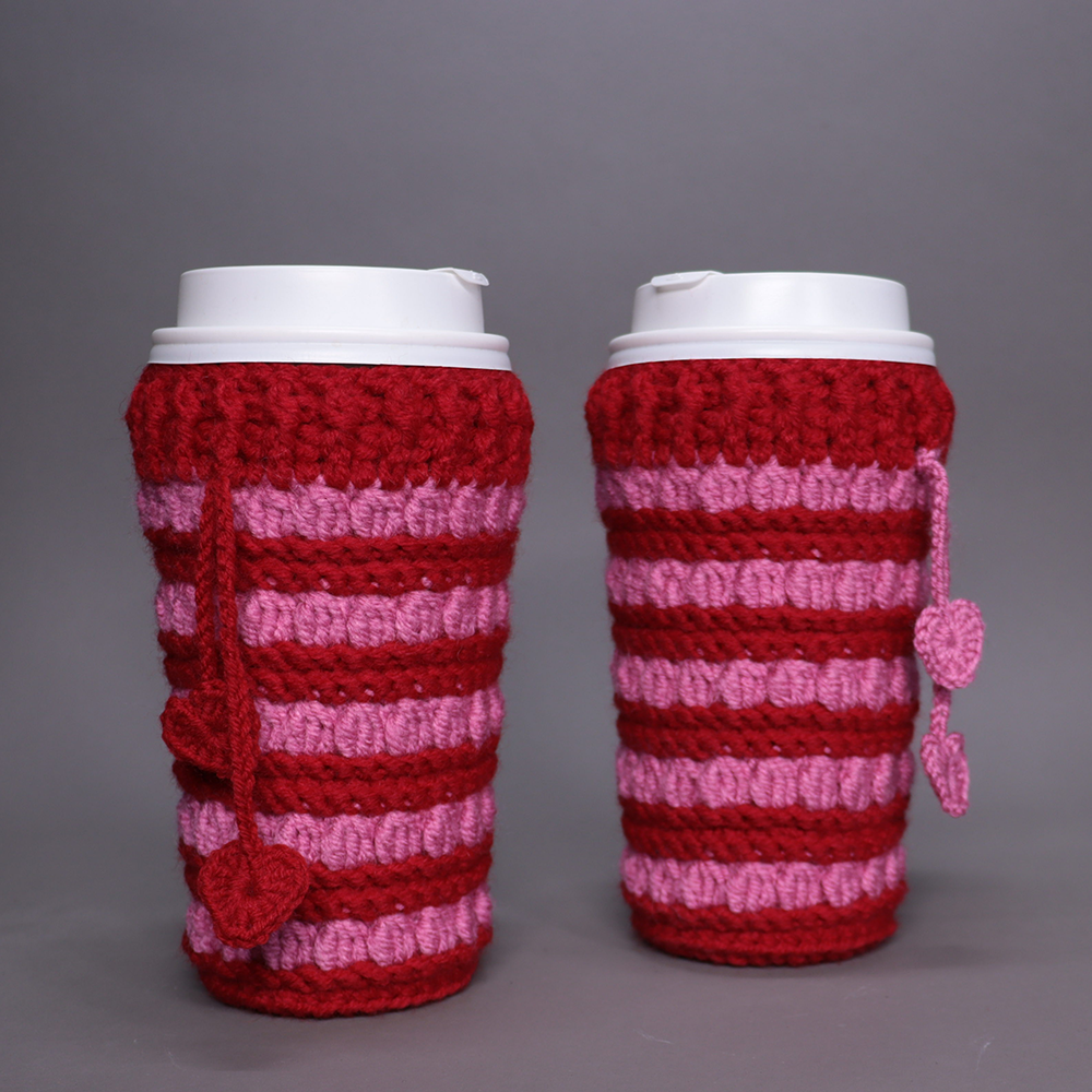 Hooked on Clusters: Crochet Cup Cozies (3 sizes)